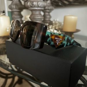 Prada Rectangle Acetate Sunglasses